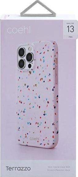 Këllëf telefoni Uniq Coehl Terrazzo për iPhone 13 / 13 Pro 6.1", rozë