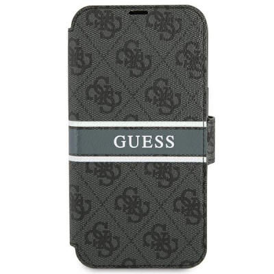 Kapak librë Guess 4G Stripe për iPhone 13 Pro, me magnet, gri