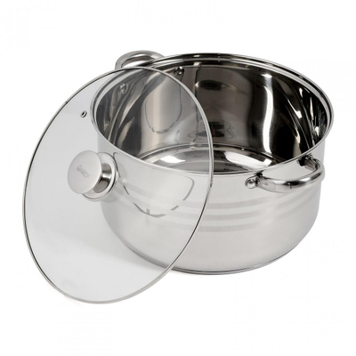 Tenxhere Myra Cooking by Heinner, 12 L, Ø30 cm, çelik inox me kapak xhami