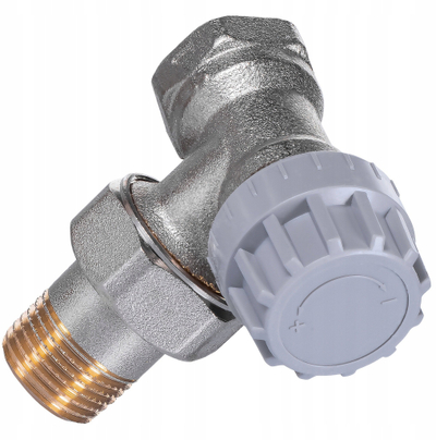 Valvul termostatike radiator Comap TRV R808603, 3/8", metalike, gri
