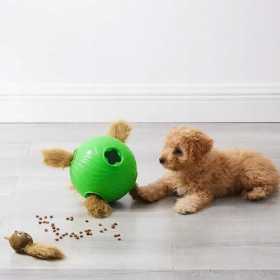Lodër interaktive për qen Nina Ottosson Outward Hound Snuffle N' Treat Ball, top me shpërblime, me vende të fshehura, shumëngjyrësh