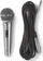 Mikrofon me kabllo Nedis, uni-drejtor, kabllo 5m 6.35mm, argjend