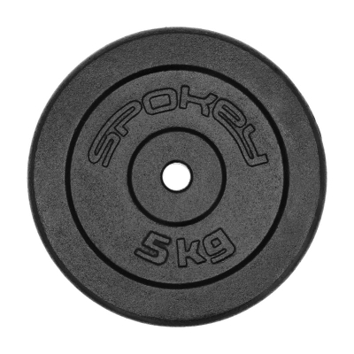 Peshë disku prej gize Spokey Sinis H SPK-944484, 5 kg, vrimë 28 mm