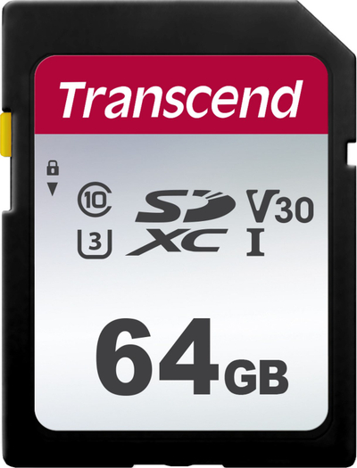 Kartë memorie Transcend 300S SDXC, Class 10 UHS-I/U3 Card (TS64GSDC300S), 64GB