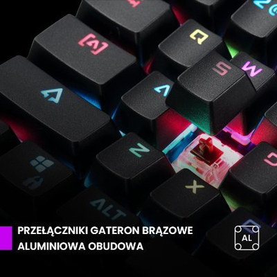 Tastierë Preyon Long Claw Brown Gateron, US, e zezë