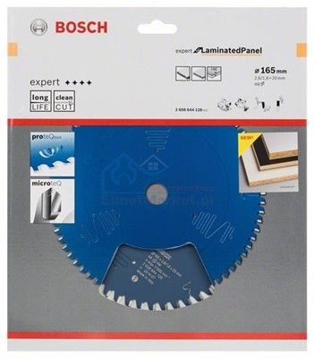 Fletë sharre rrethore Bosch Expert for Laminated Panel 2608644128, 165mm, 48 dhëmbë, metalike