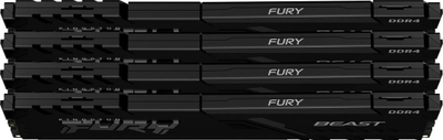 Memorie Kingston Fury Beast, DDR4, 32 GB, 3600 MHz, CL17, KF436C17BBK4/32