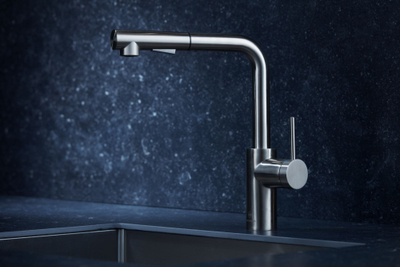 Rubinet kuzhine KFA Duero Basic 6623-110-22 me grykë që tërhiqet, inox