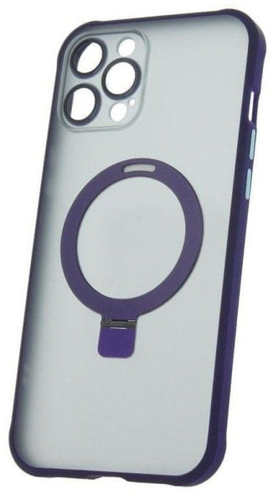 Mbrojtëse telefoni Mag Ring për iPhone 15 Pro Max, MagSafe, me stand, vjollcë