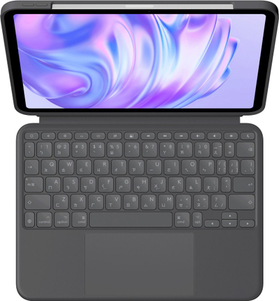 Tastierë me etui Logitech Combo Touch, për iPad Pro 11" dhe 13" M4 M5, me ndriçim, grafit