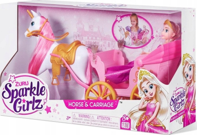 Kukull princeshë Zuru Sparkle Girlz 10.5\", me karrocë, ngjyra nga më të ndryshmet