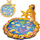 Basen uji për fëmijë Children's Pool Base Garden Fountain, 96x55cm, shatërvan kopshti, i verdhë
