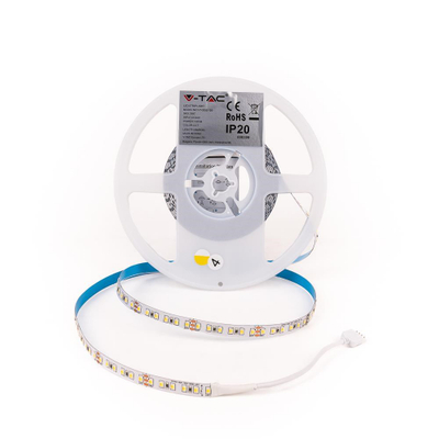 Shirit LED V-TAC VT-2835, 5m, 24V CCT 3in1, i bardhë