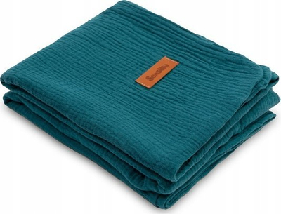 Batanije për beba Sensillo Ocean Blanket, pambuk 100%, 75 x 100 cm, blu