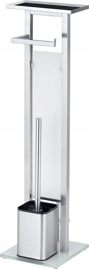Set WC Wenko 23364100, çelik inox, me raft, argjendtë