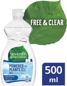 Lëng për larjen e enëve Seventh Generation Free & Clear, 500 ml