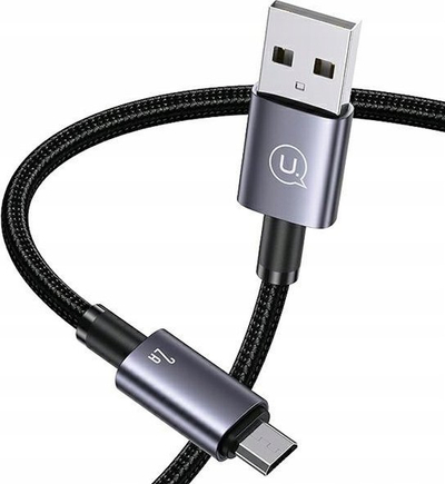 Kabllo USB në Micro USB Usams SJ668USB, 1.2m, 2A, ngjyrë argjendtë