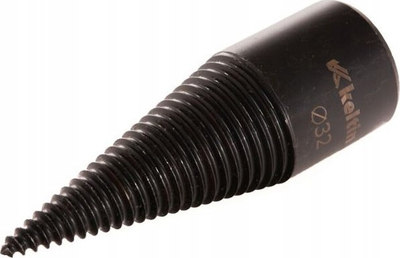Set freze për çarje druri, Wood Splitting Auger Bit 32mm, me 3 adapterë, çelik karboni