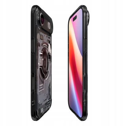 Mbulesë telefoni Spigen Ultra Hybrid Zero One MagSafe, për iPhone 17 Air dhe iPhone 17 Pro, transparente me kornizë të zezë