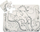 Dyshek puzzle për kalamaj Strigo Funny Dinosaur, që s’e kap uji, i bardhë