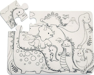 Dyshek puzzle për kalamaj Strigo Funny Dinosaur, që s’e kap uji, i bardhë