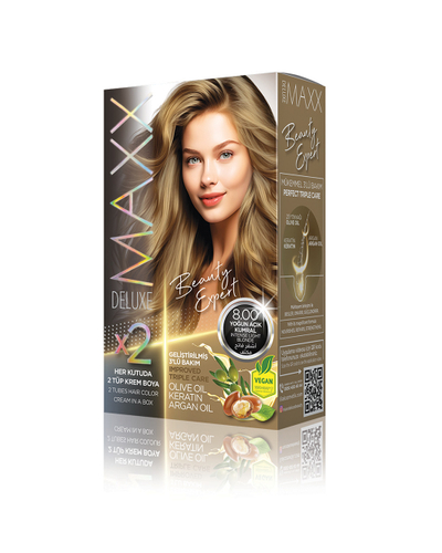 Ngjyrë për flokë Maxx Deluxe B.Expert, 8.00 Intense Light Blonde, 50ml