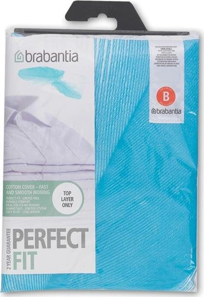 Mbulesë për tavolinë hekurosjeje Brabantia Size B, 124 x 38 cm, pambuk, rozë Santini