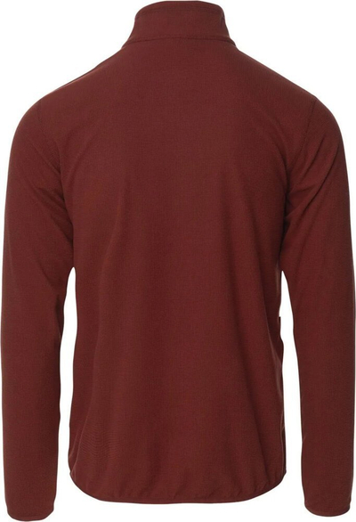 Bluzë polar Hi-Tec Damis II Full Zip për burra, ngjyrë claret