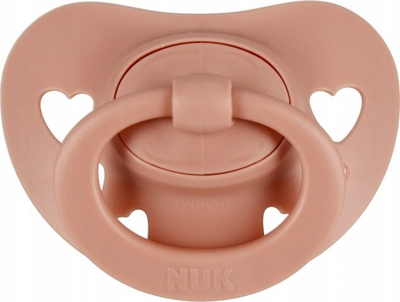 Qetësues NUK Silicone Soother Signature 0–6m, silikon, e bardhë rozë