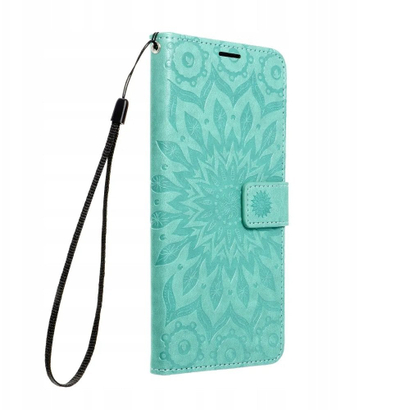 Kapak libri Forcell MEZZO për Samsung Galaxy A06, me mandala, jeshil