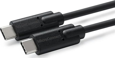 Kabllo USB-C Microconnect USB3.2CC1.5, USB 3.2 Gen 2, 1.5 m, e zezë