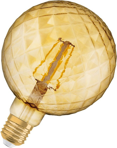 Llambë LED Osram Vintage 1906 G125 Globe, 4W, E27, dritë shumë e ngrohtë, gold