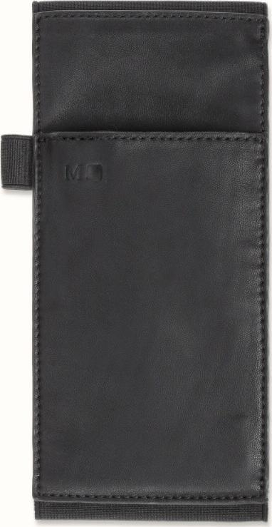 Rrip veglash Moleskine Classic Large Tool Belt, për bllok shënimesh të madh, material vegan, i zi