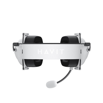 Kufje gaming HAVIT HV-H2033D, over-ear, me mikrofon boom, të bardha