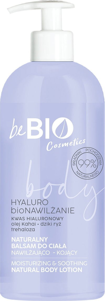 Balsam trupi Bebio Hyaluro Bio Intense Hydration, për lëkurë shumë të thatë, 350 ml