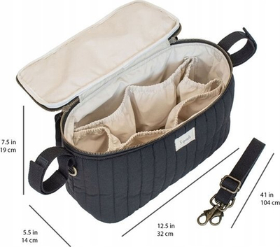 Organizues karroce 3 Sprouts Quilted Stroller Caddy, universal, me rrip shpatulle, i zi