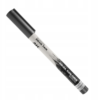 Marker AK Interactive Real Colors RCM009, brush, Deck Tan