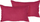 Set jastëkësh dekorativë Beliani SASSAFRAS, lino, 30 x 45 cm, të kuq burgundy