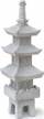 Скулптура за градина Ubbink Acqua Arte Japan Pagode, декоративна, отпорна на временски услови, сива како камен