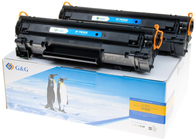 Toneri G&amp;G kompatibël, HP CF283A, 1500 faqe, i zi
