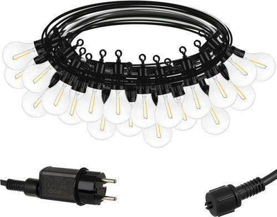 Dritë dekorative LED ISO, varg 10m, 24V, IP44, dritë e bardhë e ngrohtë