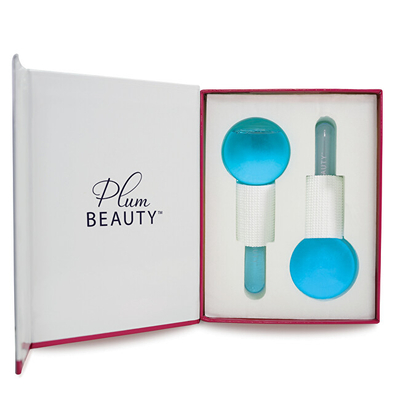 Toptha ftohës për fytyrë PlumBeauty Glass Cooling Facial Globes