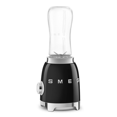 Blender personal mini SMEG PBF01BLEU, 300 W, 2 shpejtësi, 2 shishe, i zi