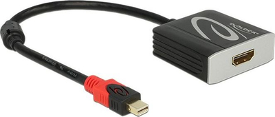 Adapter video Delock, Mini DisplayPort në HDMI, 4K 60Hz, i zi