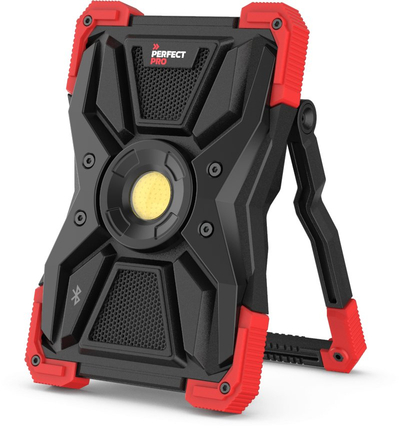 Dritë pune me altoparlant PerfectPro L-100, LED, portative