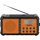 Radio portative TechniSat Techniradio Solar 2, DAB+ FM, panel diellor USB, portokalli e zezë