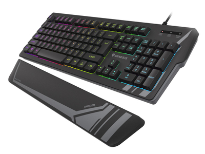 Tastierë Genesis Rhod 350 RGB, US Layout, e zezë