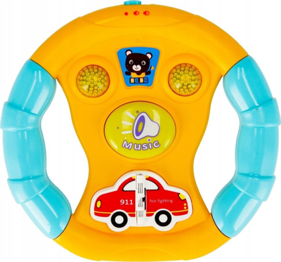 Lodër timon drejtimi Mega Creative STEERING WHEEL, 15cm, me drita edhe zëra