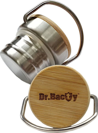 Shishe për ujë Dr.Bacty, 500 ml, e bardhë