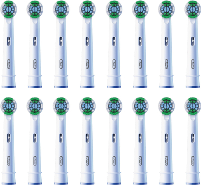 Koka furçe elektrike Oral B Precision Clean, set me 16 copë, e bardhë